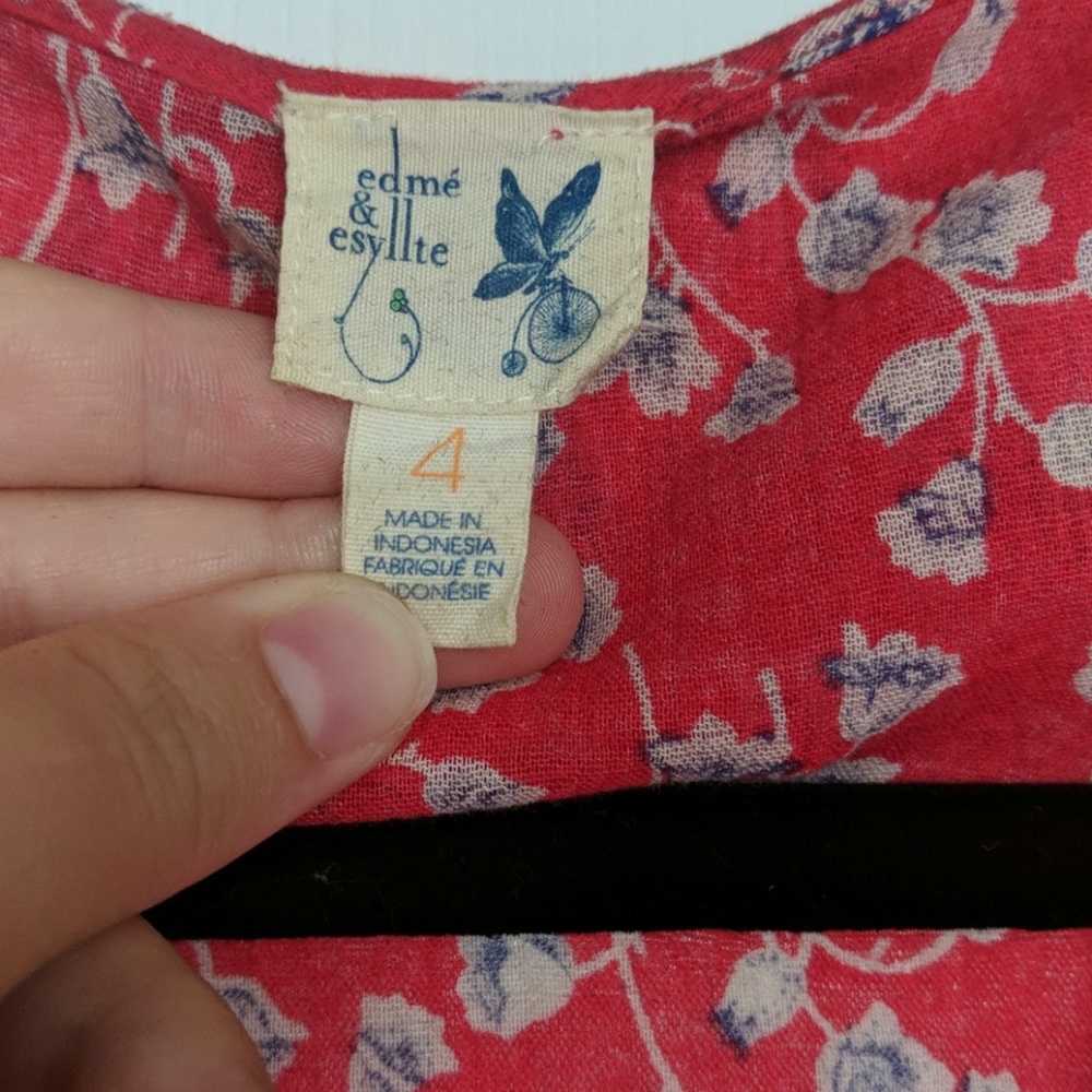 Anthropologie edme & esyllte floral blouse - Picture 3 of 3
